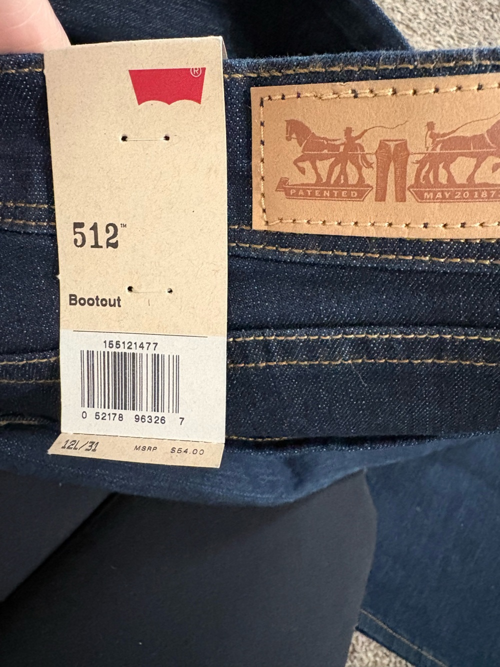 Levi's Dark Perfectly Sliming Blue boot cut Jeans - Picture 5 of 9